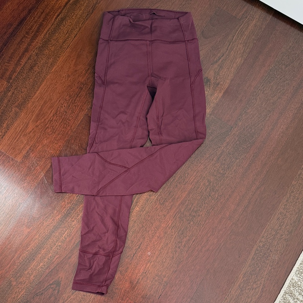 Lululemon Maroon Leggings